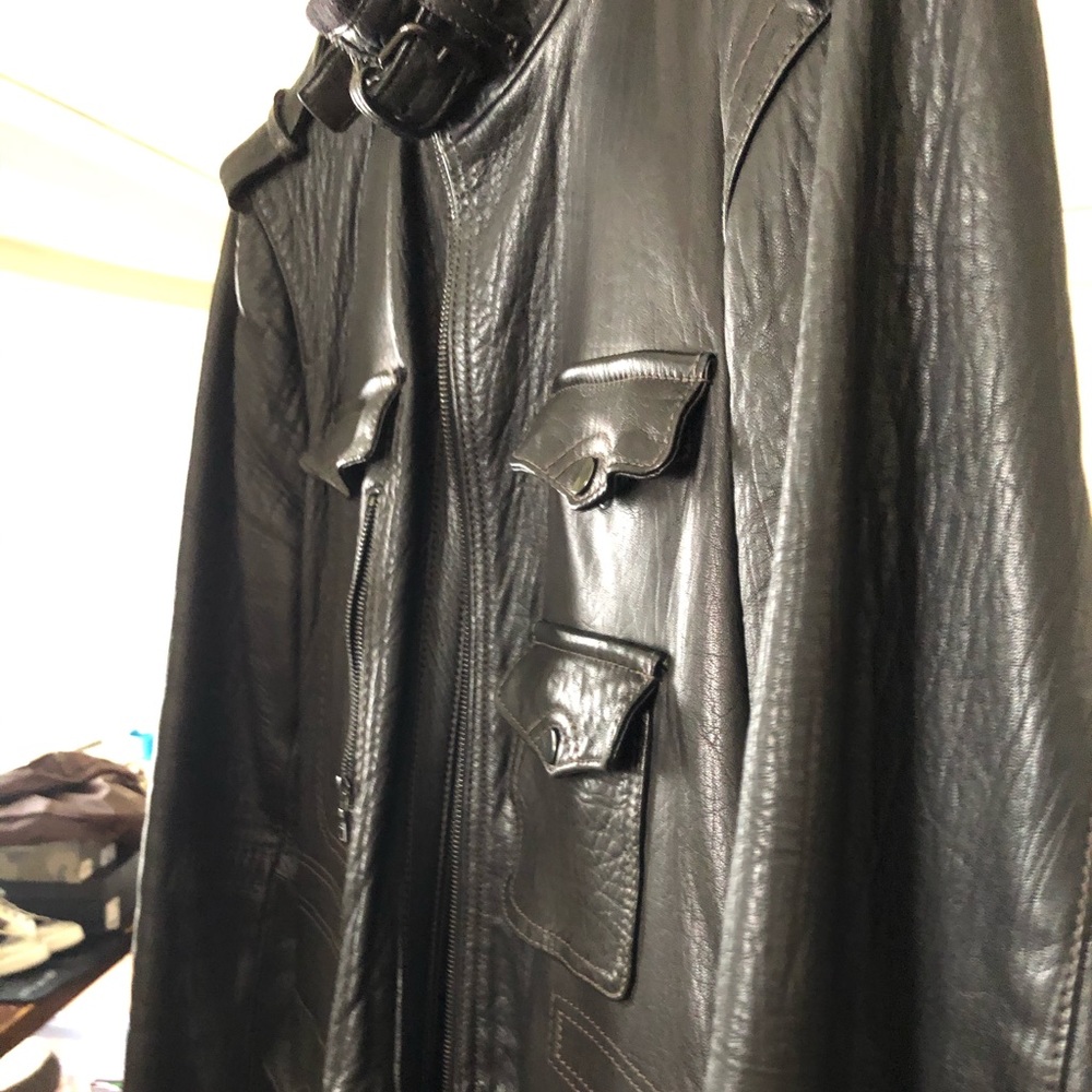Neil Barrett Japanese style Moto Leather jacket